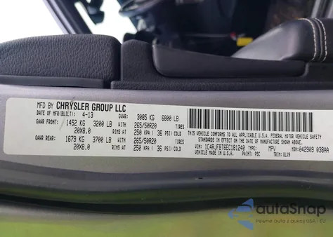 2014 Jeep Grand Cherokee Limited z USA, uszkodzony, nr VIN 1C4RJFBT6EC181240